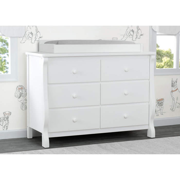 Delta Children Universal 6 Drawer Changing Table Dresser & Reviews